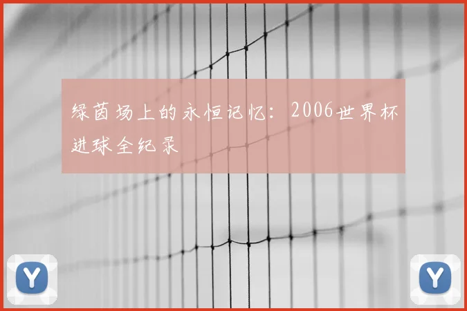 绿茵场上的永恒记忆：2006世界杯进球全纪录